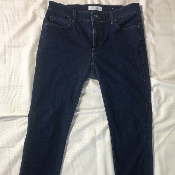 LOFT Dark  Skinny Legging   Size 27/4 - Picture 2 of 7